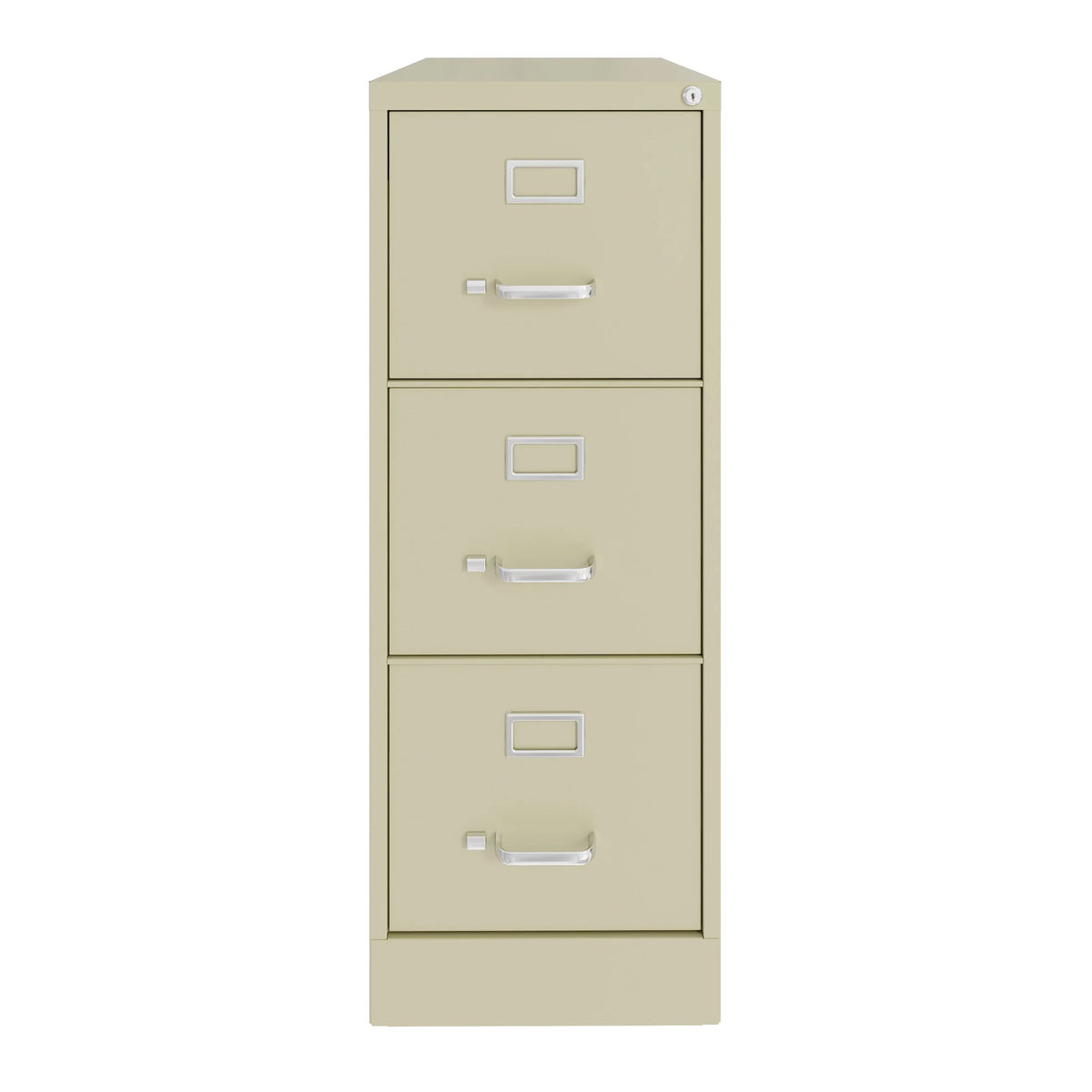 Hirsh 22" Deep 3 Drawer Letter Width Vertical File Cabinet, Commercial Grade, Gray