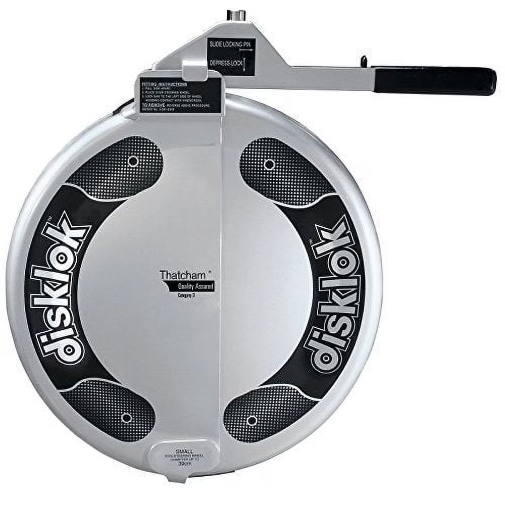 Disklok Security Device - Steering Wheel Lock - Silver - Left Hand Drive (LHD)