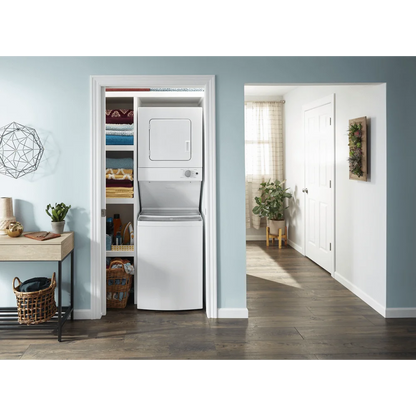 Whirlpool WET4024HW 24 inch White Electric Washer/Dryer Stacked Laundry Center