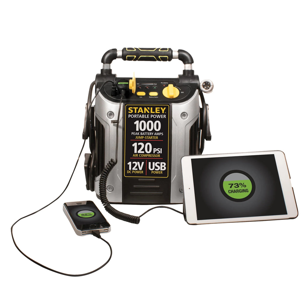STANLEY J5C09 1000 Peak Amp Jump Starter w/120 PSI Compressor