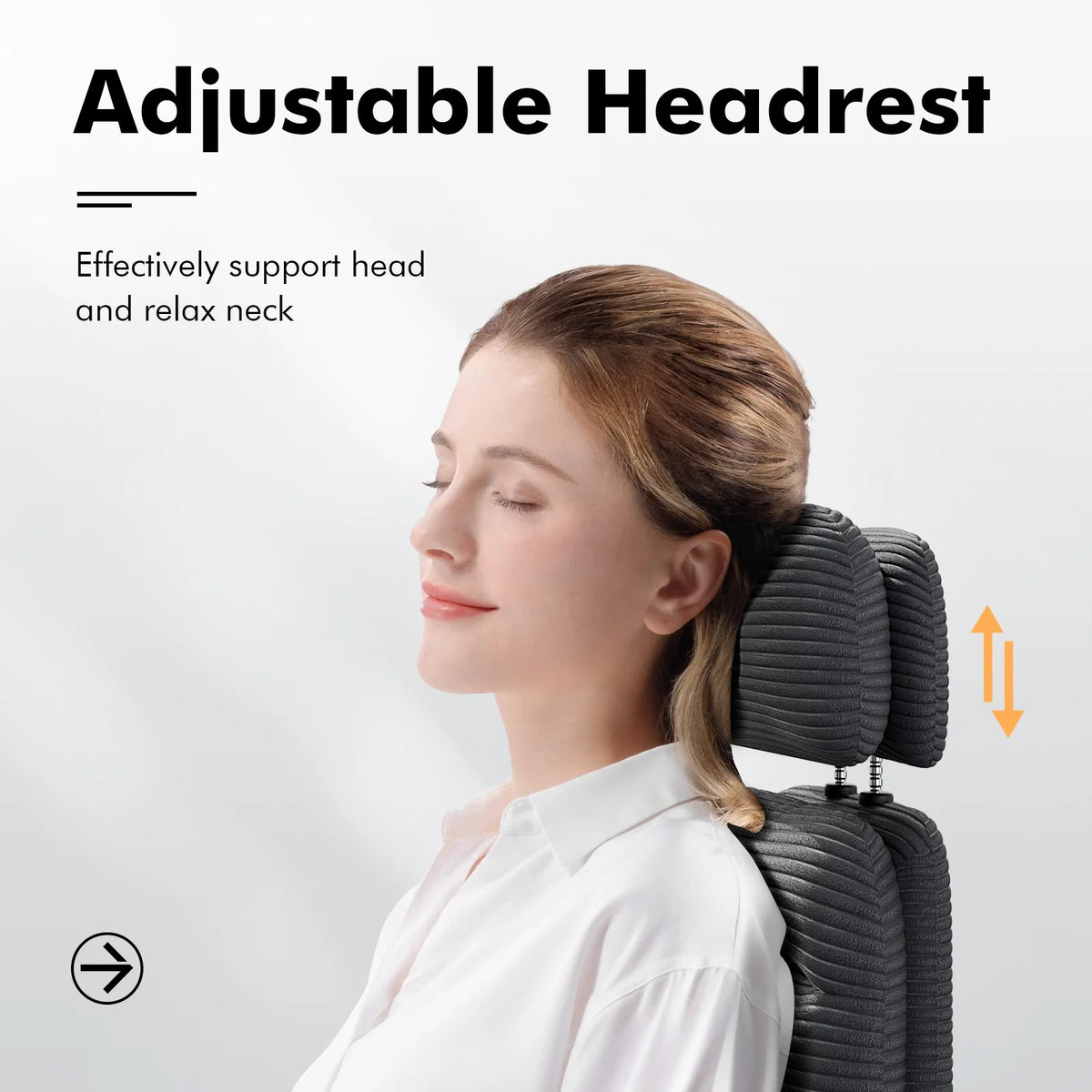 Solfway Criss Cross Chair with Wheels & Flip-up Arms, Executive Office Chair with Foot Rest, Swivel Cross Legged Office Chair, White Corduroy Fabric Comfy Computer Desk Chair, Vanity Chair for Home