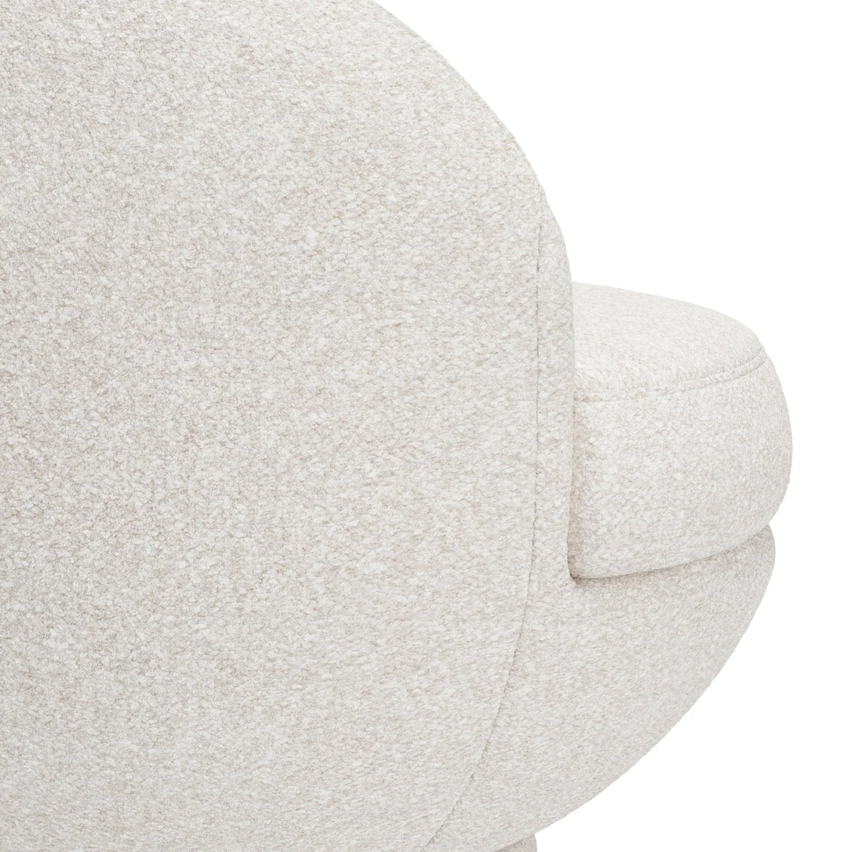 Hillsdale Boulder Upholstered Swivel Storage Chair, Ash White