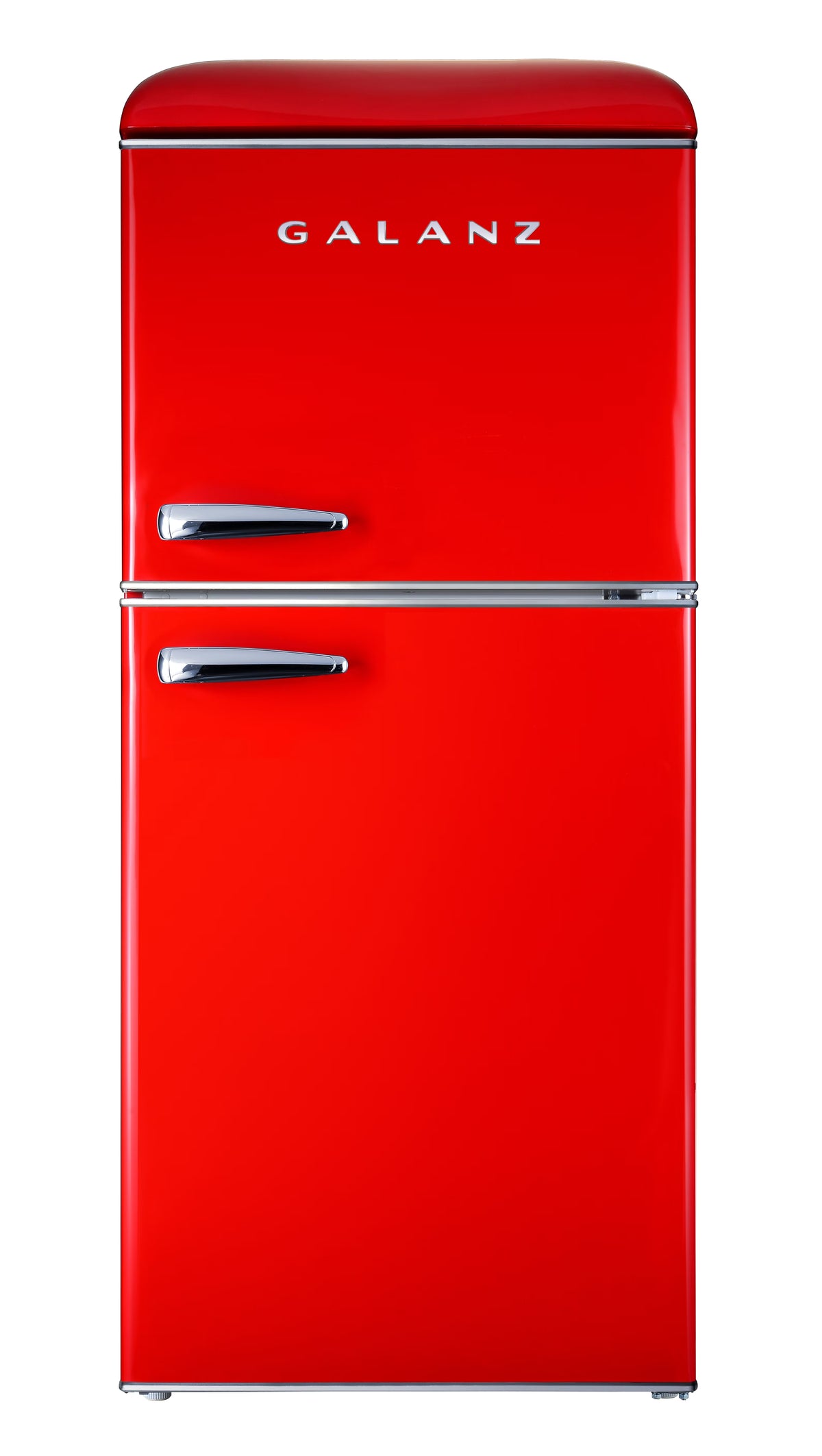 Galanz 4.0 cu ft Retro Two Doors Refrigerator, Red