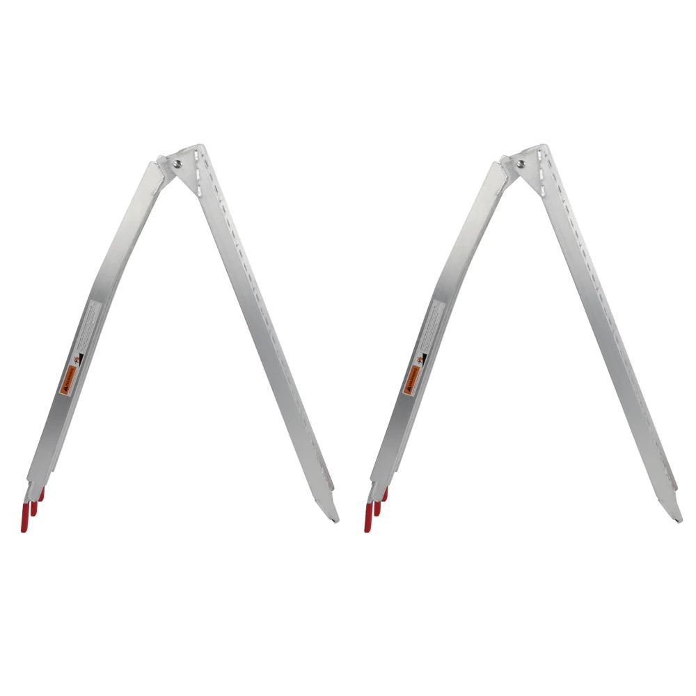 UBesGoo Pair 7.5' Aluminum Lawnmower ATV Motorcycle Truck Loading Ramp 1500lb Capacity