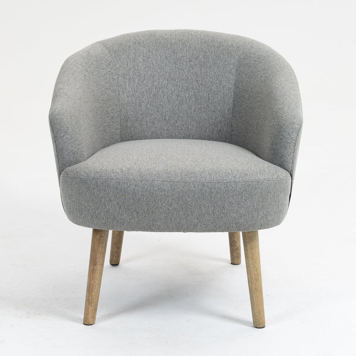 Mainstays Curved Textured Accent Chair, Beige