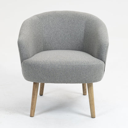 Mainstays Curved Textured Accent Chair, Beige