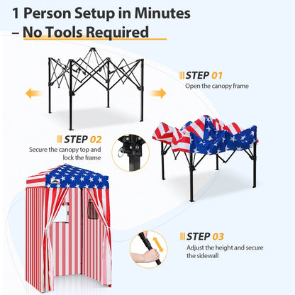EAGLE PEAK Flex Ultra Compact 4 ft x 4 ft Pop-up Changing Room Canopy, Portable Privacy Cabana