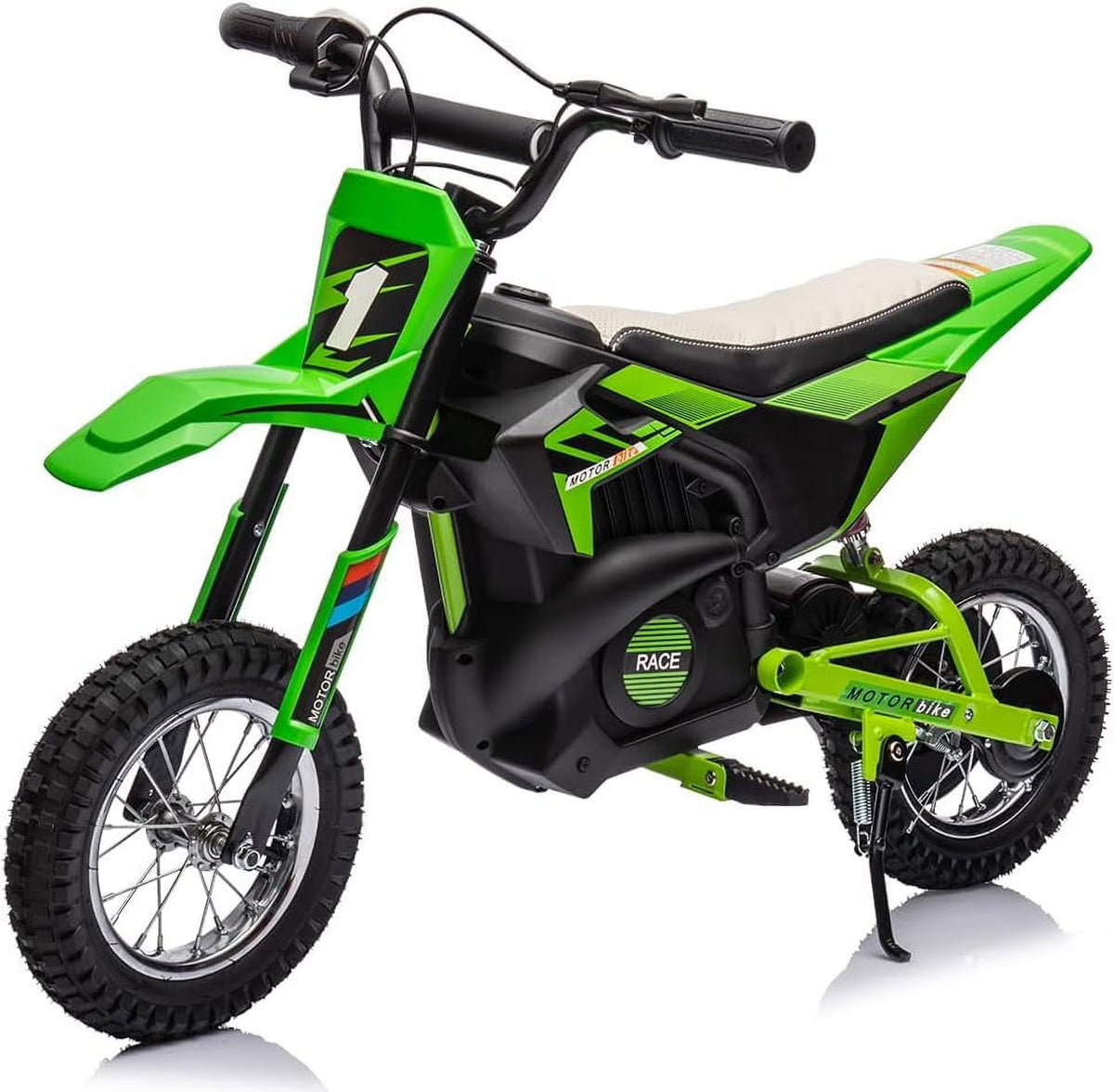 Nasitip Electric 350W Dirt Bike for Kids 8-16 year - Black