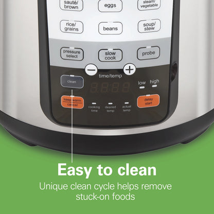 Hamilton Beach 6 Quart 6-in-1 Pressure Cooker, Multi-Cooker, Slow Cooker, Steamer, Saut��, Rice Cooker, & More