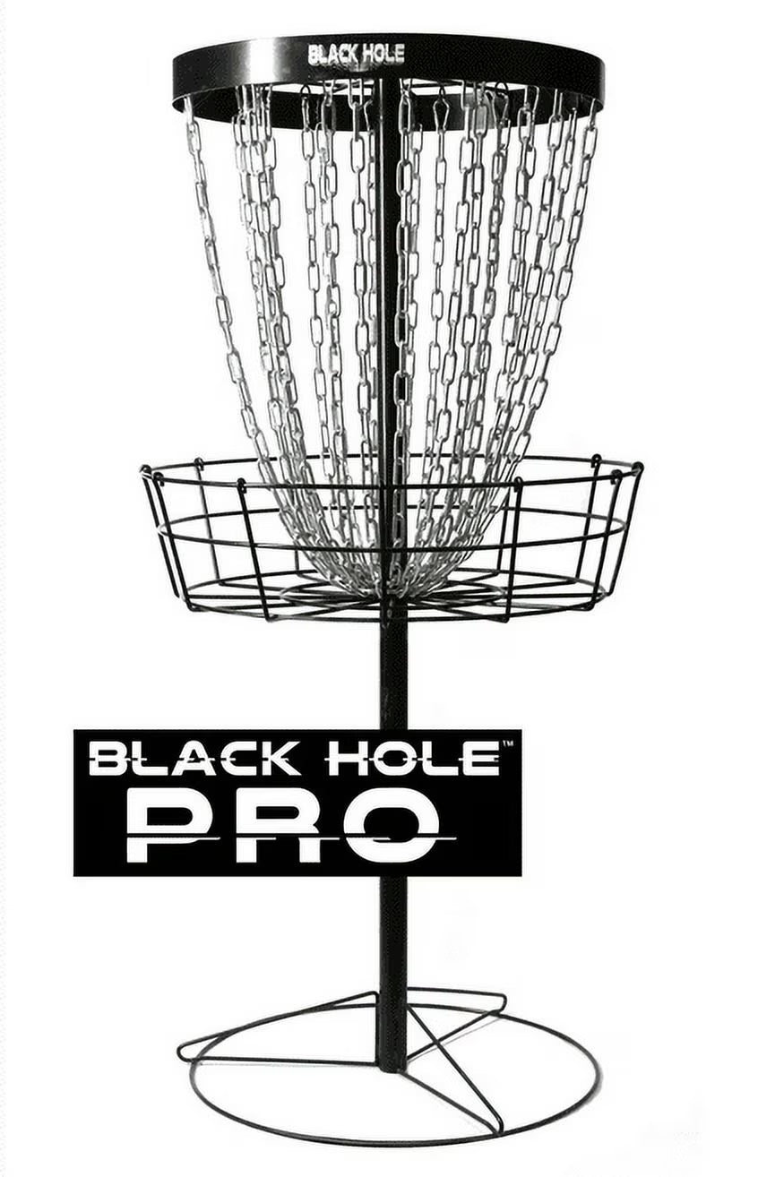 MVP Black Hole Pro 24-Chain Portable Disc Golf Basket Target