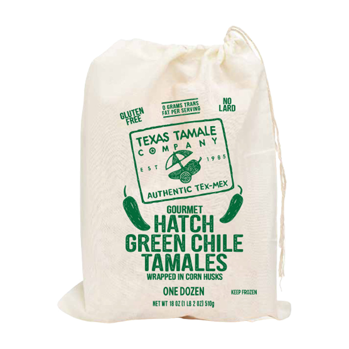 Texas Tamale Co. Hatch Chile Tamales 6pk of 12 Each, 72-count