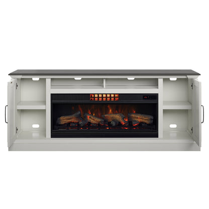 Tresanti Eloise Console with ClassicFlame CoolGlow 2-in-1 Electric Fireplace and Fan