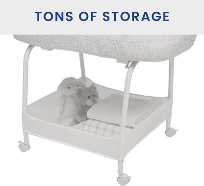 Delta Children SmartSleep Auto Glide Bassinet with Bluetooth. Alloy
