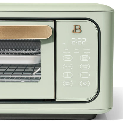 Beautiful Infrared Air Fryer Toaster Oven, 9-Slice, 1800 W, White Icing by Drew Barrymore
