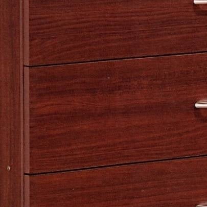 Hodedah 7 Drawer Dresser with Two Locks, Chocolate