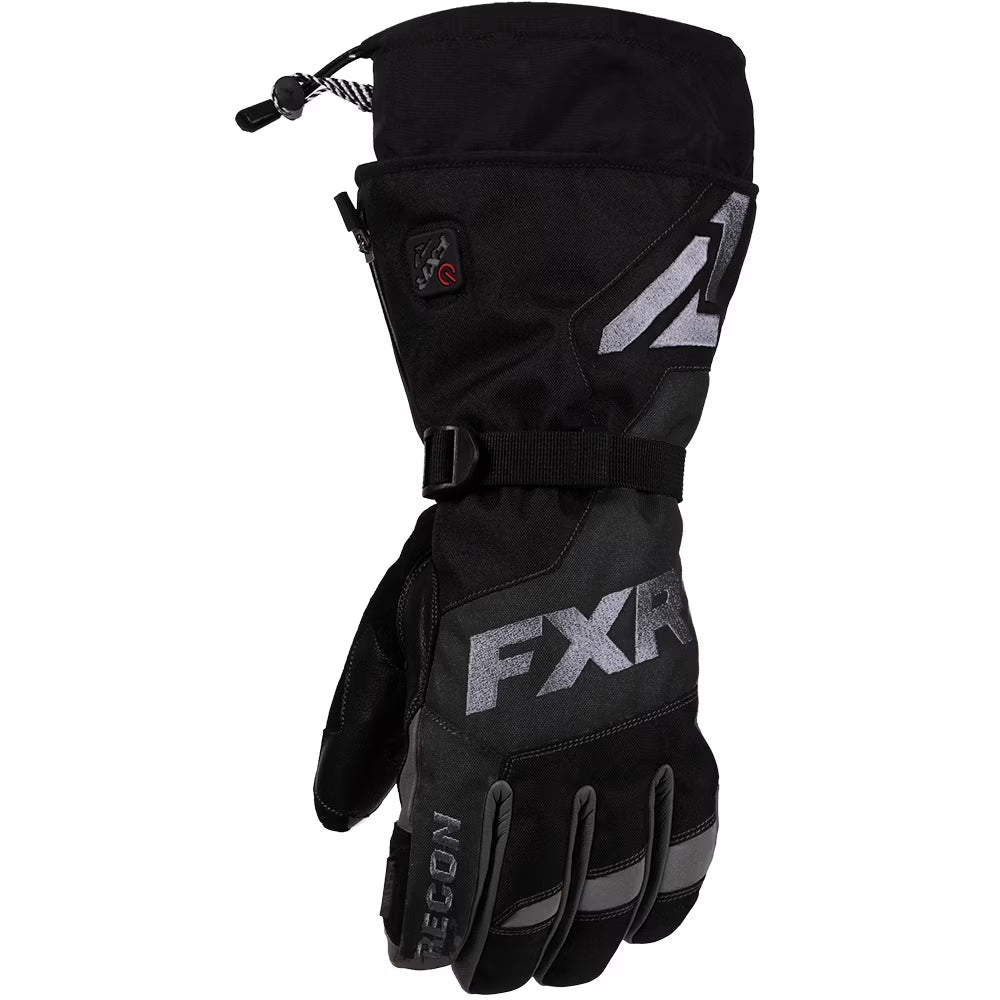 FXR Mens Black Heated Recon Gloves Snowmobile 2020