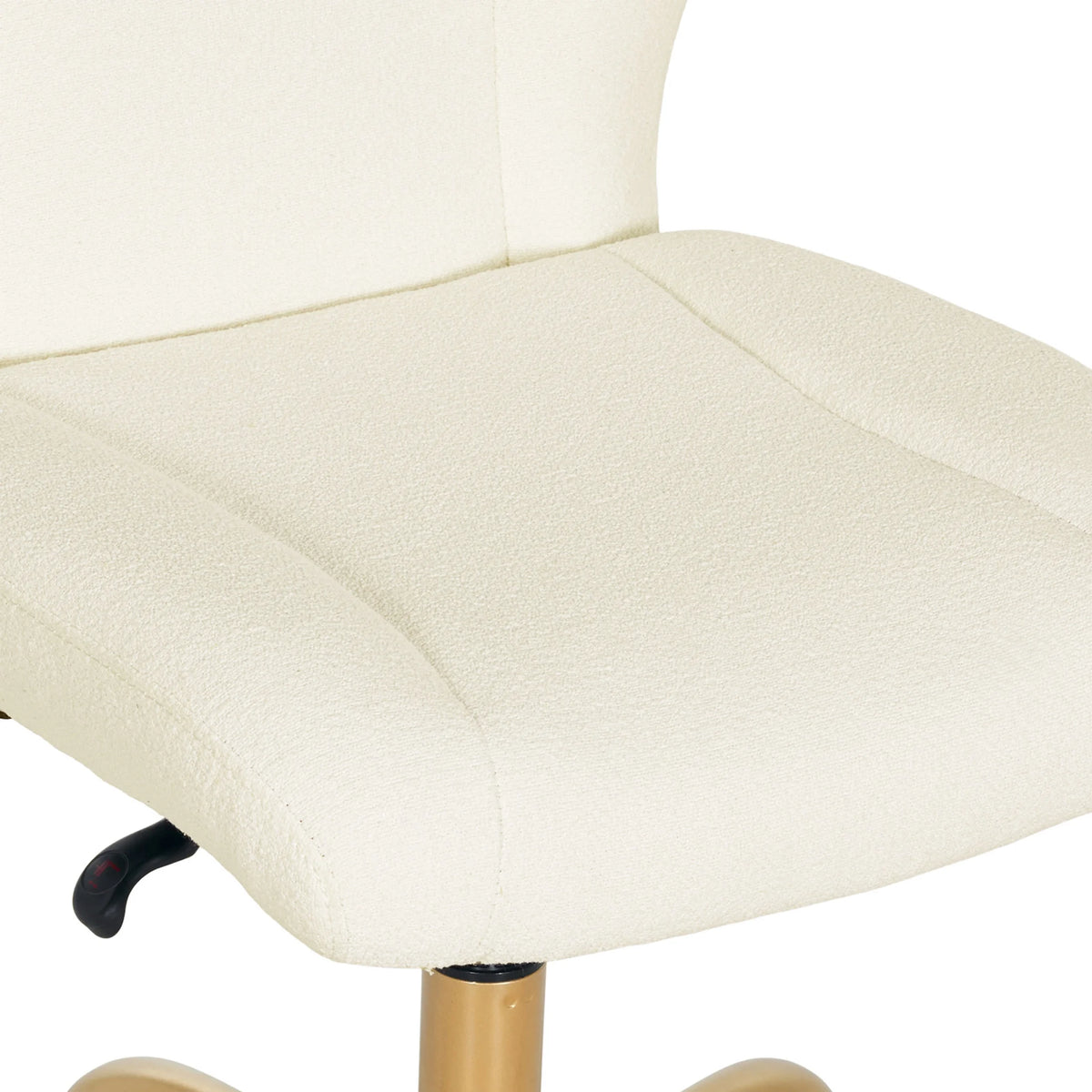 Mainstays Boucl�� Armless Office Chair for Adults and Teens, Cream