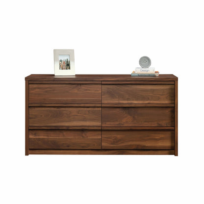 Better Homes and Gardens Montclair 6-Drawer Dresser, Vintage Walnut Finish