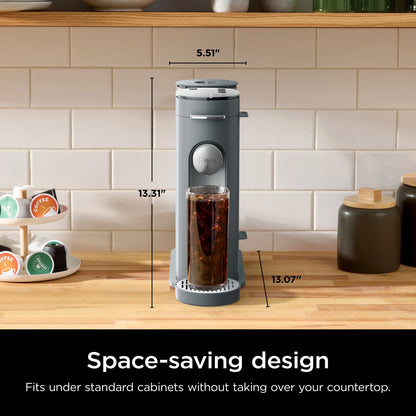 Ninja Pods & Grounds Single-Serve Coffee Brewer, Steam Grey