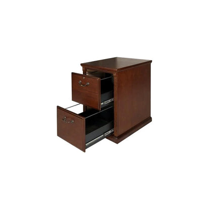 Martin Furniture Huntington Transitional Oxford 2 Drawer Wood File Cabinet - Oak