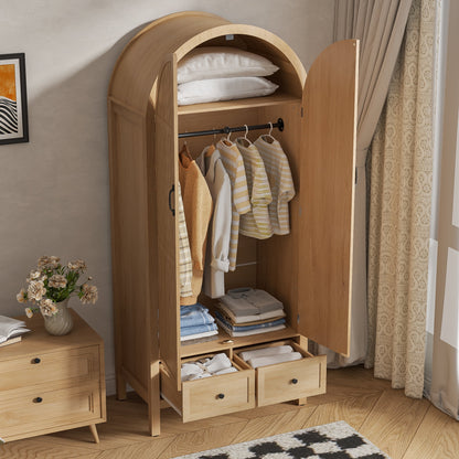 Armoire Wardrobe Closet, Bedroom Armoire with Drawers, Wood Wardrobe Storage Cabinets