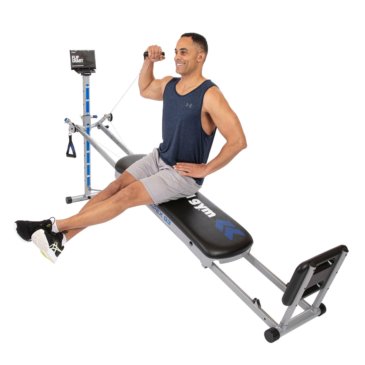 Total Gym APEX G5 Home Fitness Incline Weight Trainer Equipment w/ 10 Resistance Levels