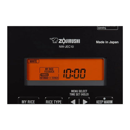 Zojirushi NW-JEC10BA 5.5-Cup Capacity Pressure Induction Heating Rice Cooker and Warmer (Black)