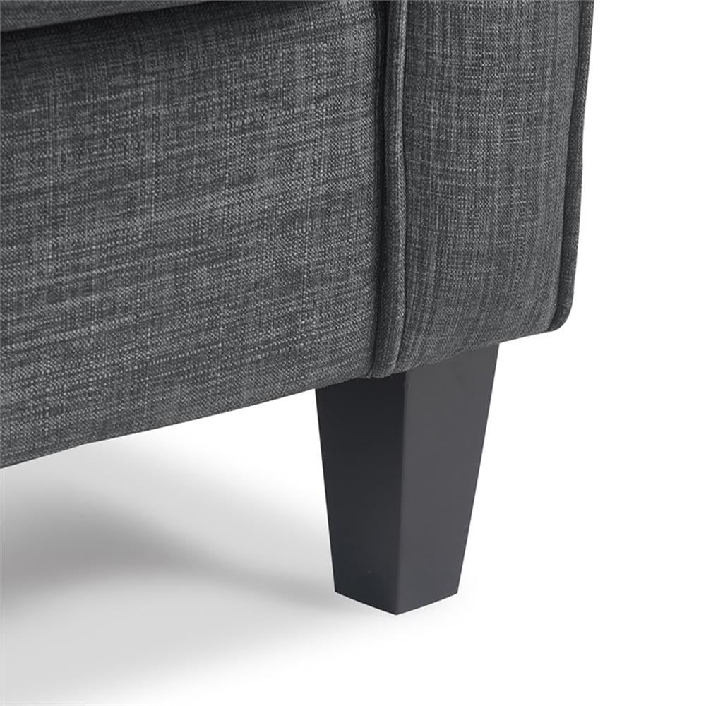 Serta Harmon Square Arm Sectional Navy Blue