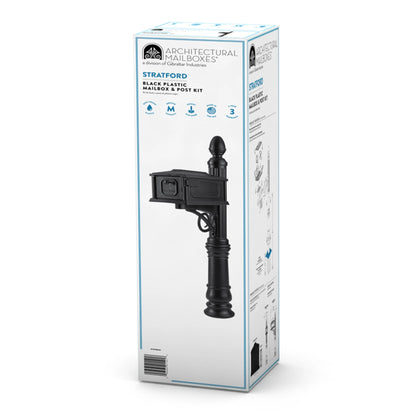 Architectural Mailboxes Black Plastic Mailbox Post