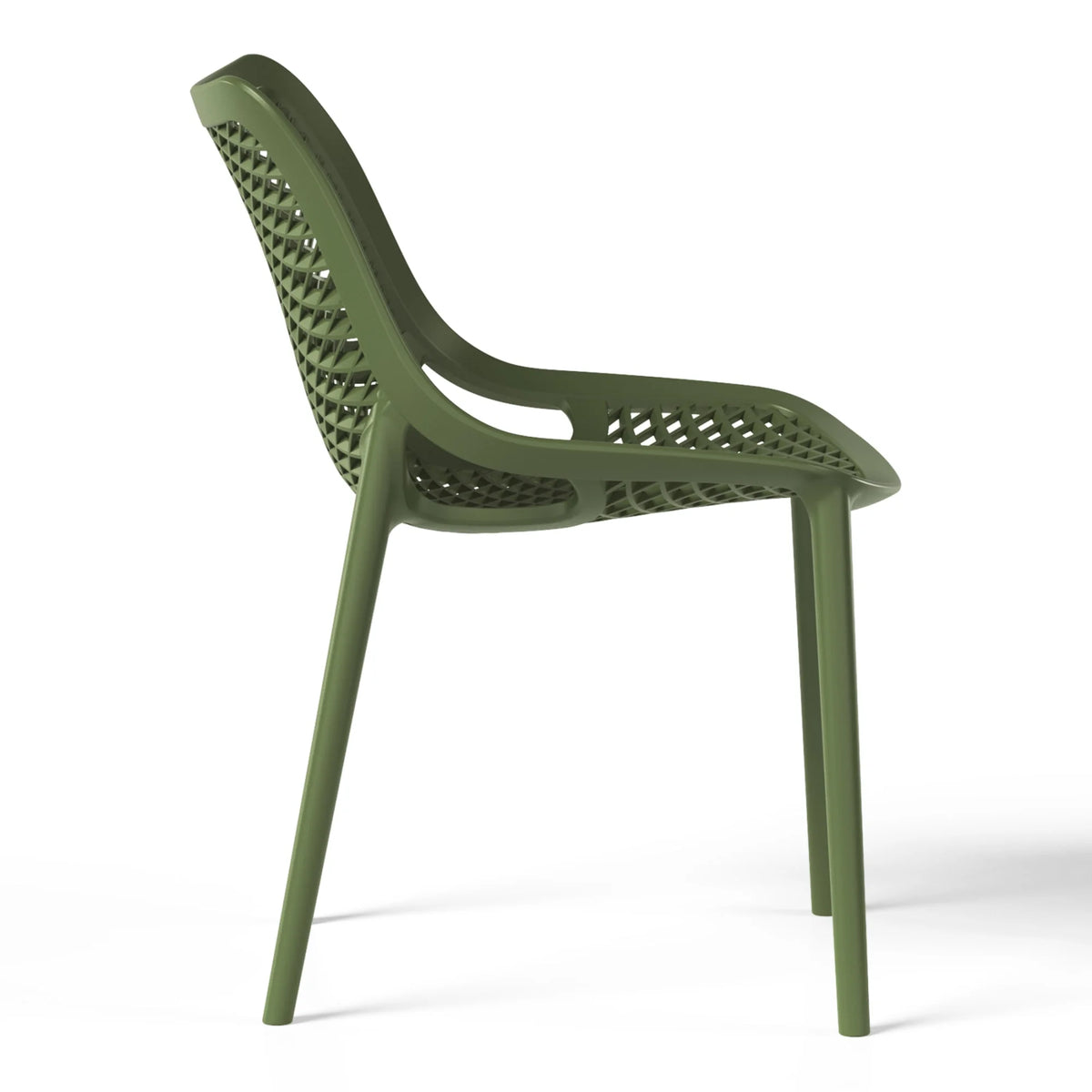 WestinTrends Playa 5-Piece Outdoor Patio Metal Frame Dining Table Set with Stackable Patio Dining Chairs, Olive Green