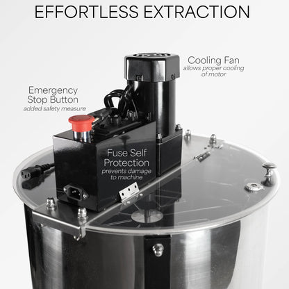 VIVO Electric 4/8 Frame Stainless Steel Honey Extractor (BEE-V004E)