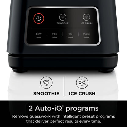 Ninja Professional Plus Blender, 2 Auto-IQ Programs for Smoothies, Frozen Drinks, 1200 W, 72 oz* Total Crushing Pitcher, Black, BN700