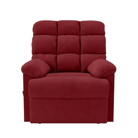 Mainstays Crimson Red Microfiber Recliner