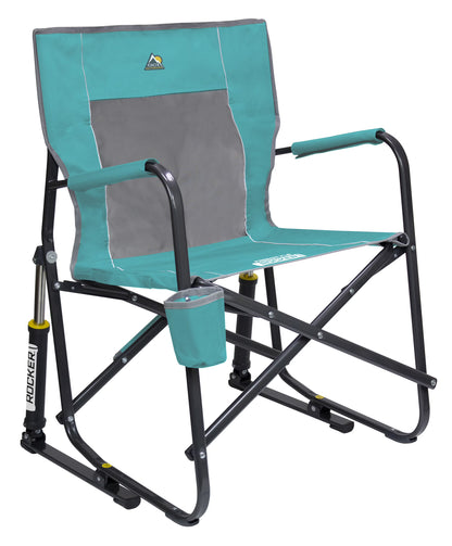GCI Outdoor Freestyle Rocker Foldable Rocking Camp Chair, Maroon