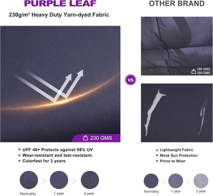 PURPLE LEAF Outdoor Retractable Pergola with Sun Shade Canopy 10' x 13' Patio Aluminum Pergola Shelter for Backyard Deck Garden Modern Metal Grape Trellis Pergola, Beige