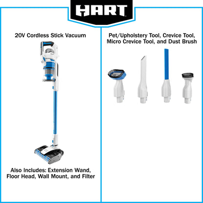 HART 20V Cordless Vacuum Cleaner - Cyclonic Technology