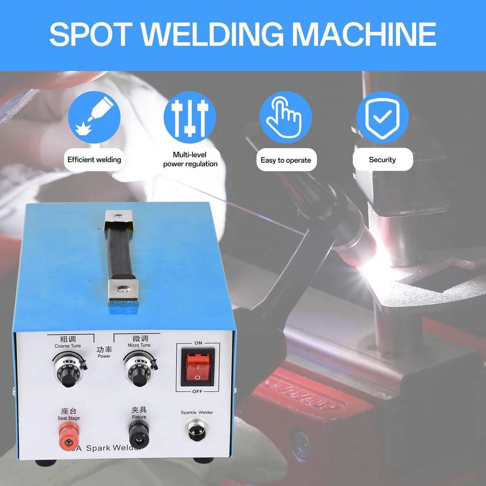 WZTO Automatic Spot Welder Pulse Argon Arc Welding Machine Jewelry Welder 110V Spot Welder for Jewelry Welding Jewelry Repair Tool 30A,300W