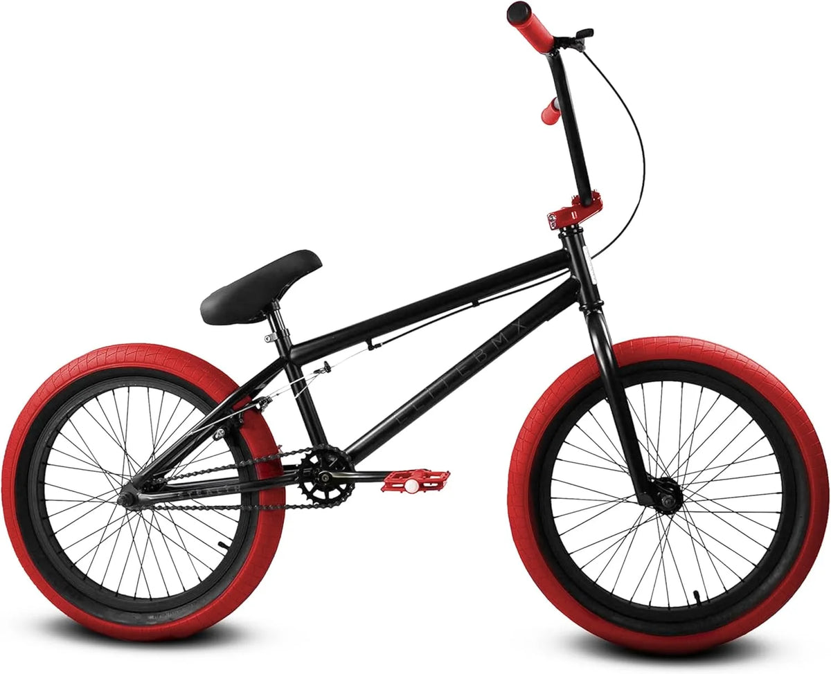Elite BMX Bicycle 20” Freestyle Bike - Stealth Blue Purple Ideal for Ages 7 to 18 Years