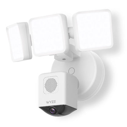 Wyze - Floodlight Camera Pro, 3000 Lumen LEDs, 180�� Wide View, 2k HD Outdoor Wi-Fi Floodlight Home Security Camera - Black