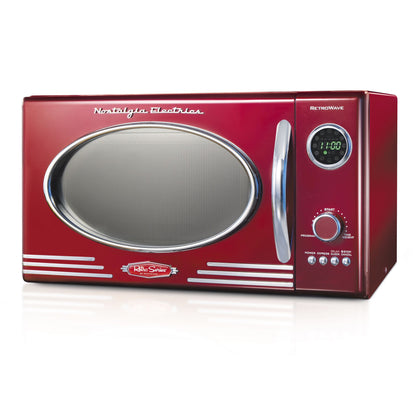 Nostalgia Retro 0.9 Cu. ft. 800-Watt Countertop Microwave Oven, Aqua