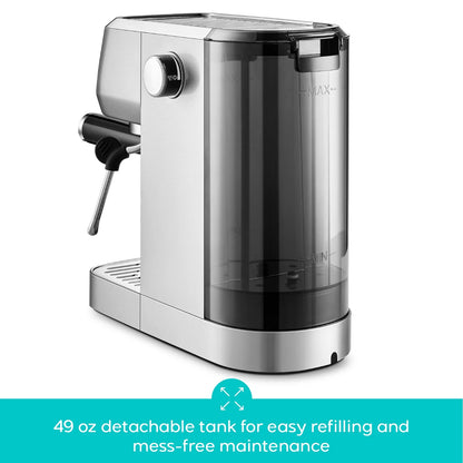 CASABREWS 3700 Essential 20-Bar Espresso Machine and Coffee Maker, Stainless Steel