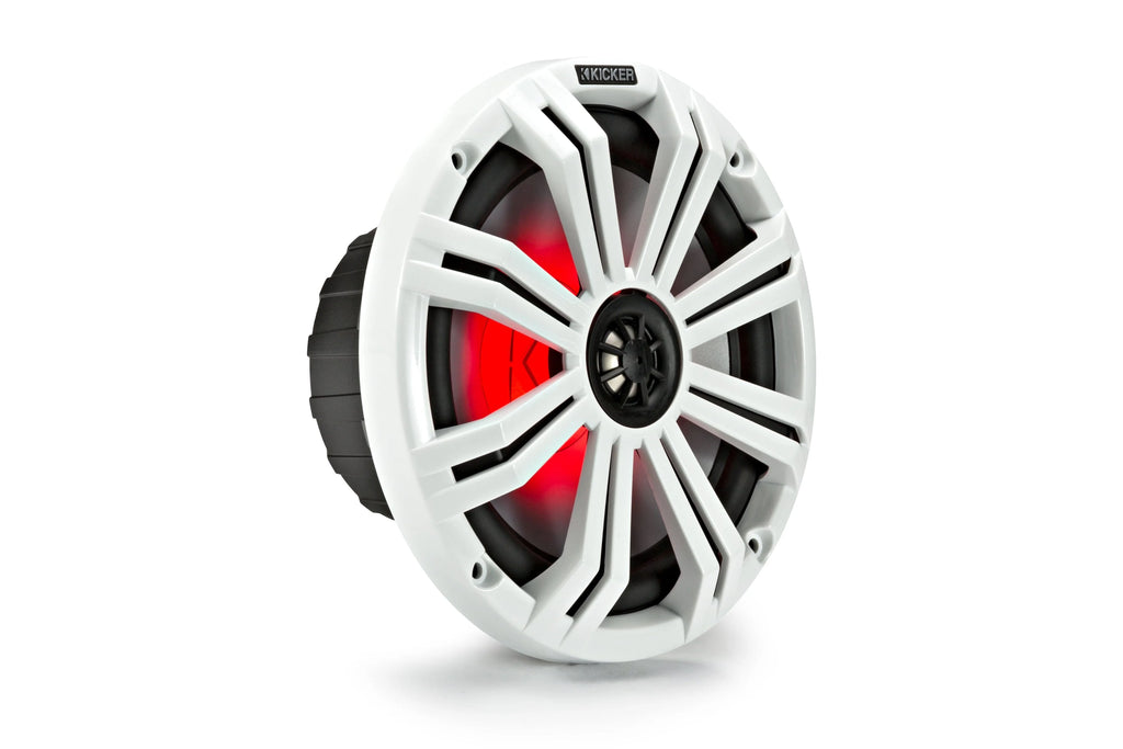 Kicker 8" White Marine LED Speakers - 1-Pair of OEM replacement speakers