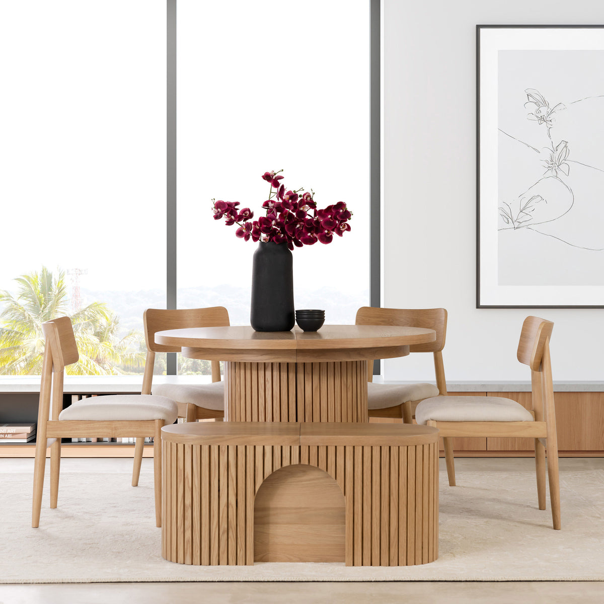 Transformer Table Extendable Round Dining Collection