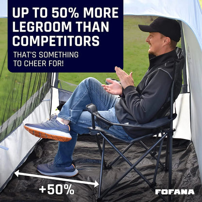FOFANA All Weather Sports Pod Tent for up to 4 People - Pop up tent - Sports Tent with Clear and Mesh Windows