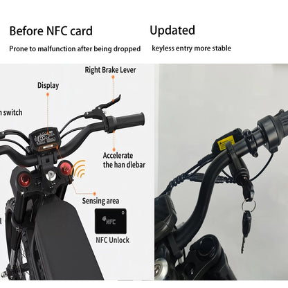 GT73 Electric Bike for Adults, 2000W UL 2849 Electric Dirtbike with 25" Motorcycle Tires,48V36.4AH Dual Battery EBike, Max 37 mph & 85 mile Long Range, Dual Hydraulic Brakes & Full Suspension