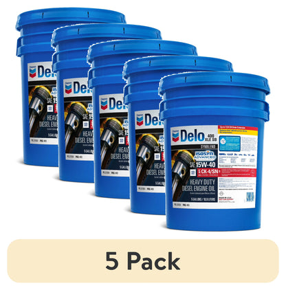 Delo 400 XLE SB Synthetic Blend SAE 15W-40 Heavy-Duty Diesel Motor Oil 5 Gallon