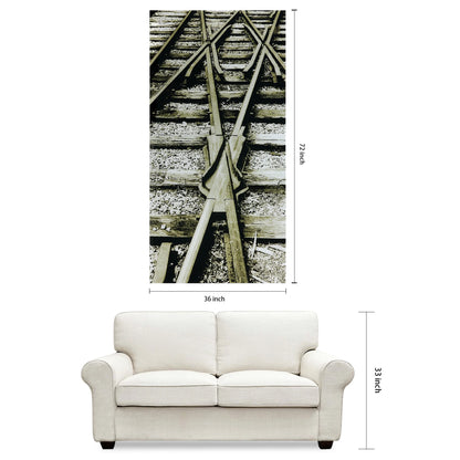 Empire Art Direct Blue Splash Frameless Free Floating Tempered Glass Panel Graphic Wall Art, 72" x 36", Ready to Hang