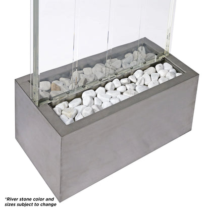 Alpine Corporation 72"H Indoor Acrylic Bubble Wall Corded Electric Fountain