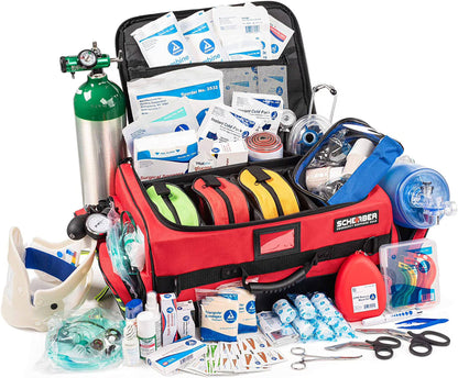 Scherber Ultimate First Responder Trauma kit O2 - Fully Stocked