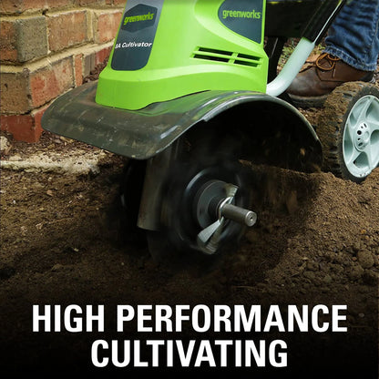 Greenworks 8 Amp 10-inch Corded Electric Cultivator/Tiller, 27072